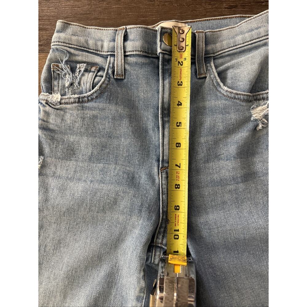 Favorite Daughter Jeans Straight Distressed 24‎ Waist High Rise Light Wash - Picture 7 of 9